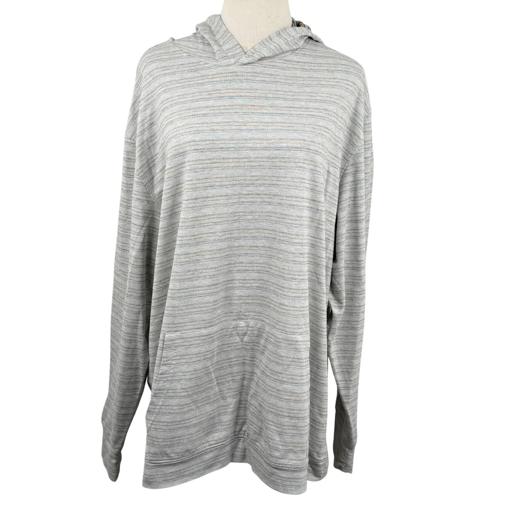 Linksoul Tempus Fugit XXL Lightweight Reverse Stripe‎ Golf Pullover Hoodie LS481